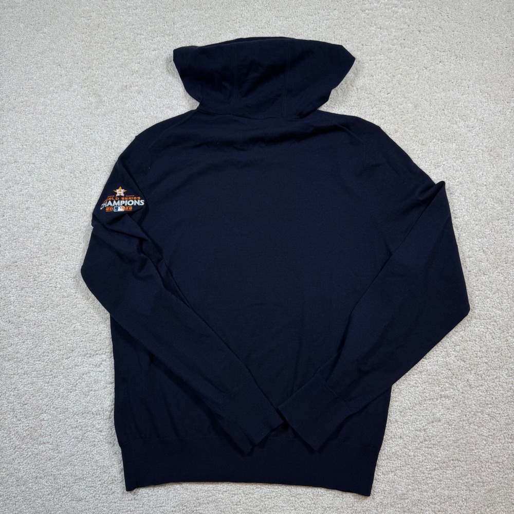 Peter Millar Hoodie Womens M Navy Houston Astros 2022 World Series Merino Wool - Picture 3 of 9